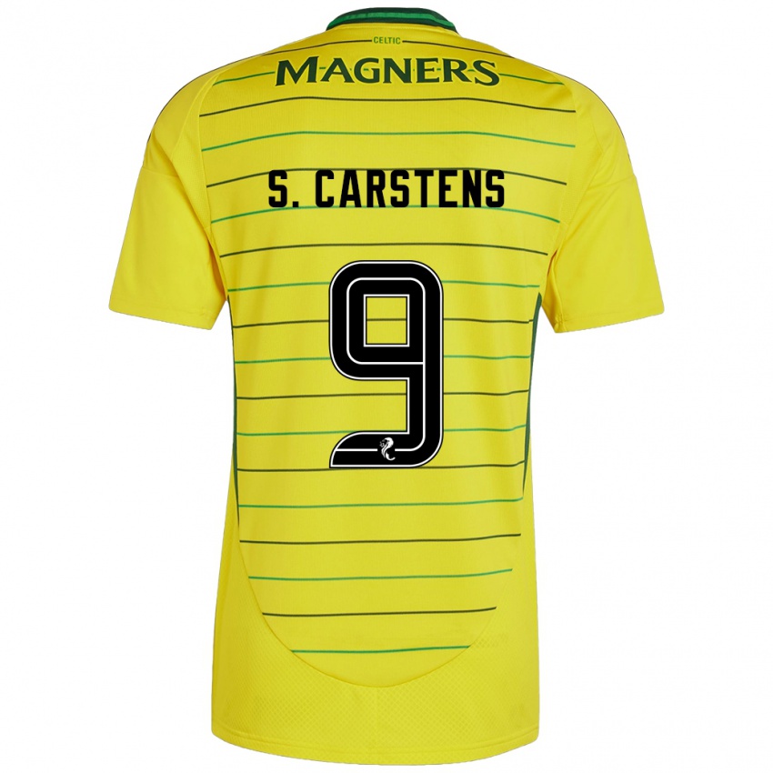 Niño Camiseta Signe Carstens #9 Amarillo 2ª Equipación 2024/25 La Camisa Chile