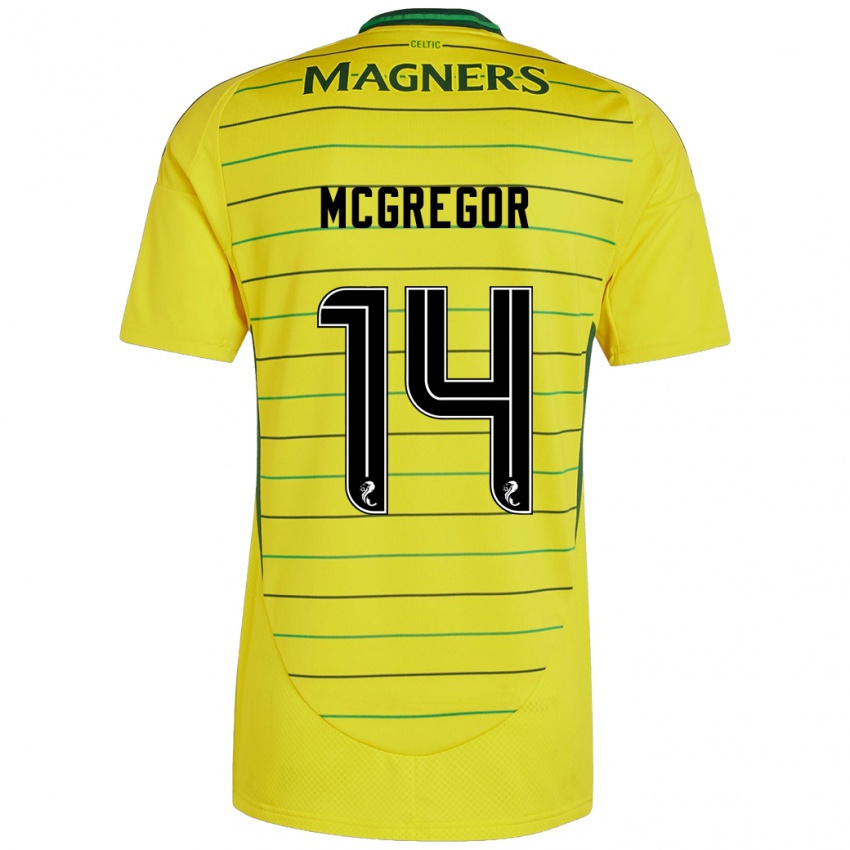 Niño Camiseta Shannon Mcgregor #14 Amarillo 2ª Equipación 2024/25 La Camisa Chile