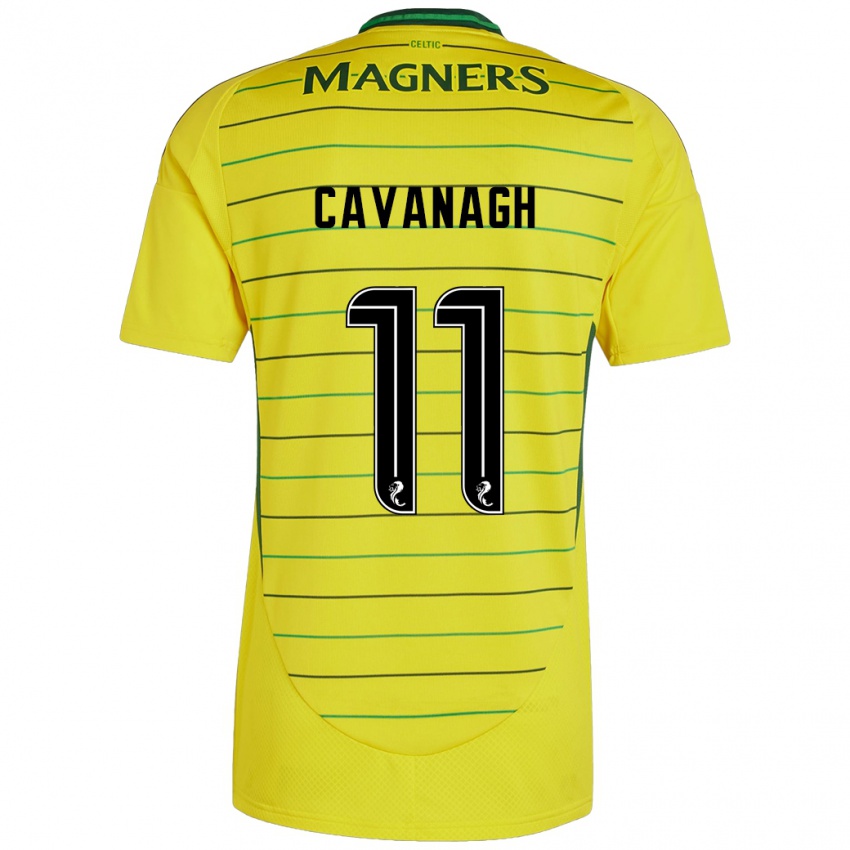 Niño Camiseta Colette Cavanagh #11 Amarillo 2ª Equipación 2024/25 La Camisa Chile