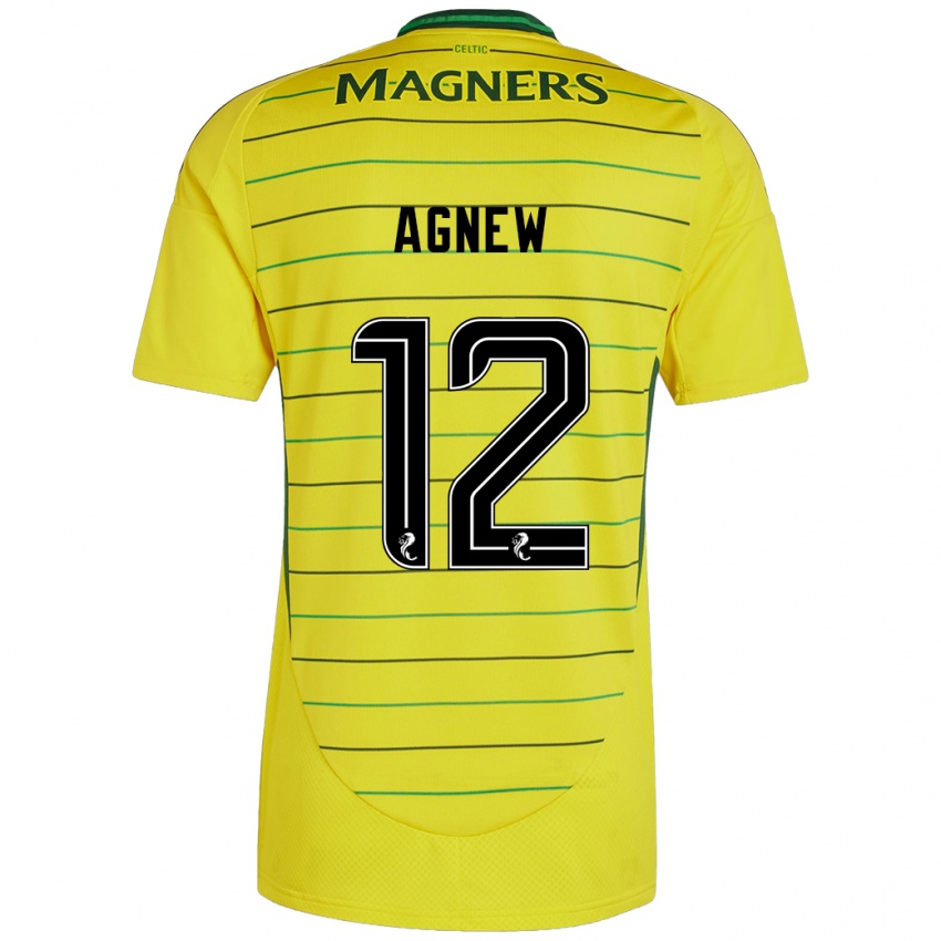 Niño Camiseta Murphy Agnew #12 Amarillo 2ª Equipación 2024/25 La Camisa Chile