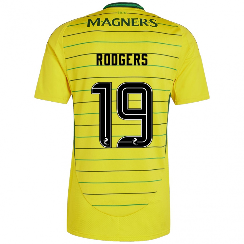 Niño Camiseta Lisa Rodgers #19 Amarillo 2ª Equipación 2024/25 La Camisa Chile