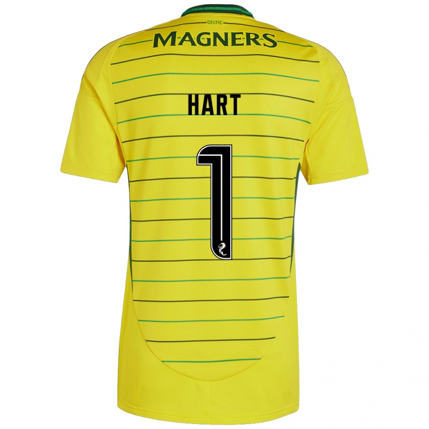 Niño Camiseta Joe Hart #1 Amarillo 2ª Equipación 2024/25 La Camisa Chile