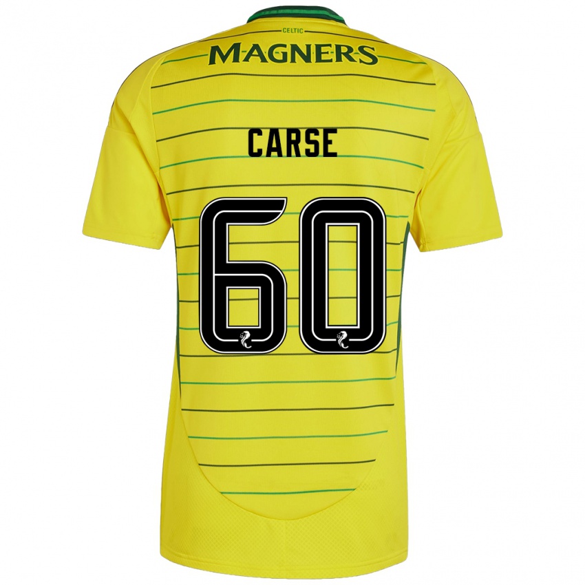 Niño Camiseta Mackenzie Carse #60 Amarillo 2ª Equipación 2024/25 La Camisa Chile