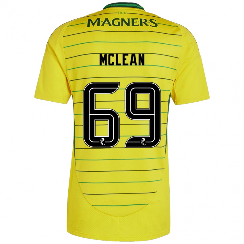 Niño Camiseta Kai Mclean #69 Amarillo 2ª Equipación 2024/25 La Camisa Chile