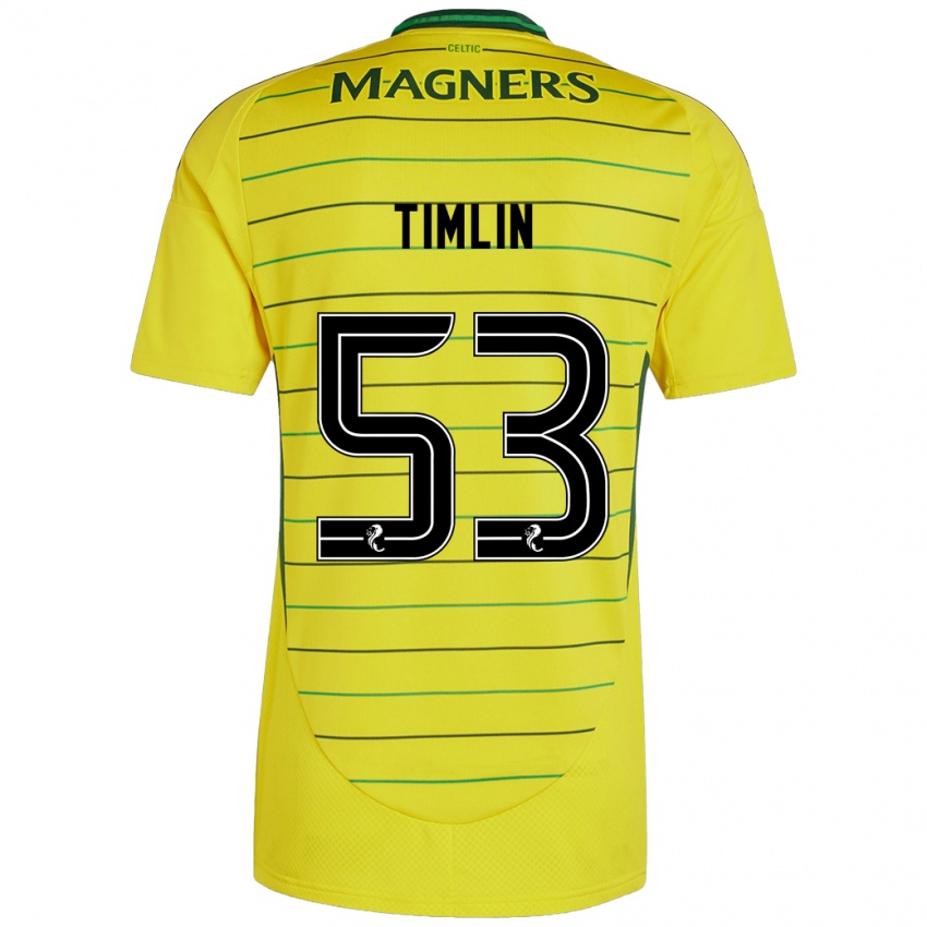 Niño Camiseta Sophie Timlin #53 Amarillo 2ª Equipación 2024/25 La Camisa Chile