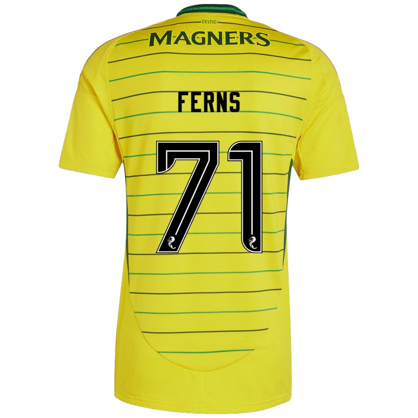 Niño Camiseta Abbie Ferns #71 Amarillo 2ª Equipación 2024/25 La Camisa Chile