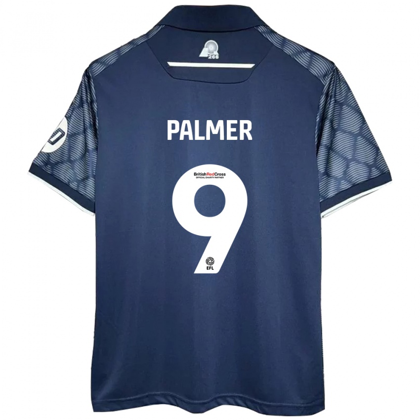 Niño Camiseta Ollie Palmer #9 Negro 2ª Equipación 2024/25 La Camisa Chile