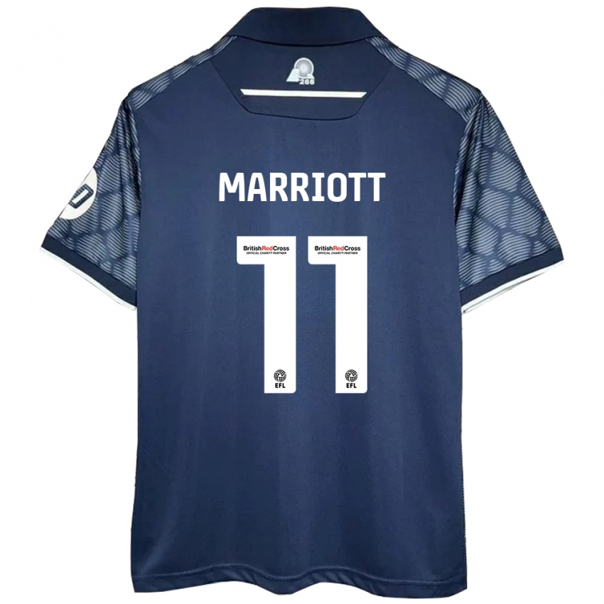 Niño Camiseta Jack Marriott #11 Negro 2ª Equipación 2024/25 La Camisa Chile