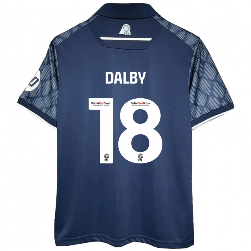 Niño Camiseta Sam Dalby #18 Negro 2ª Equipación 2024/25 La Camisa Chile