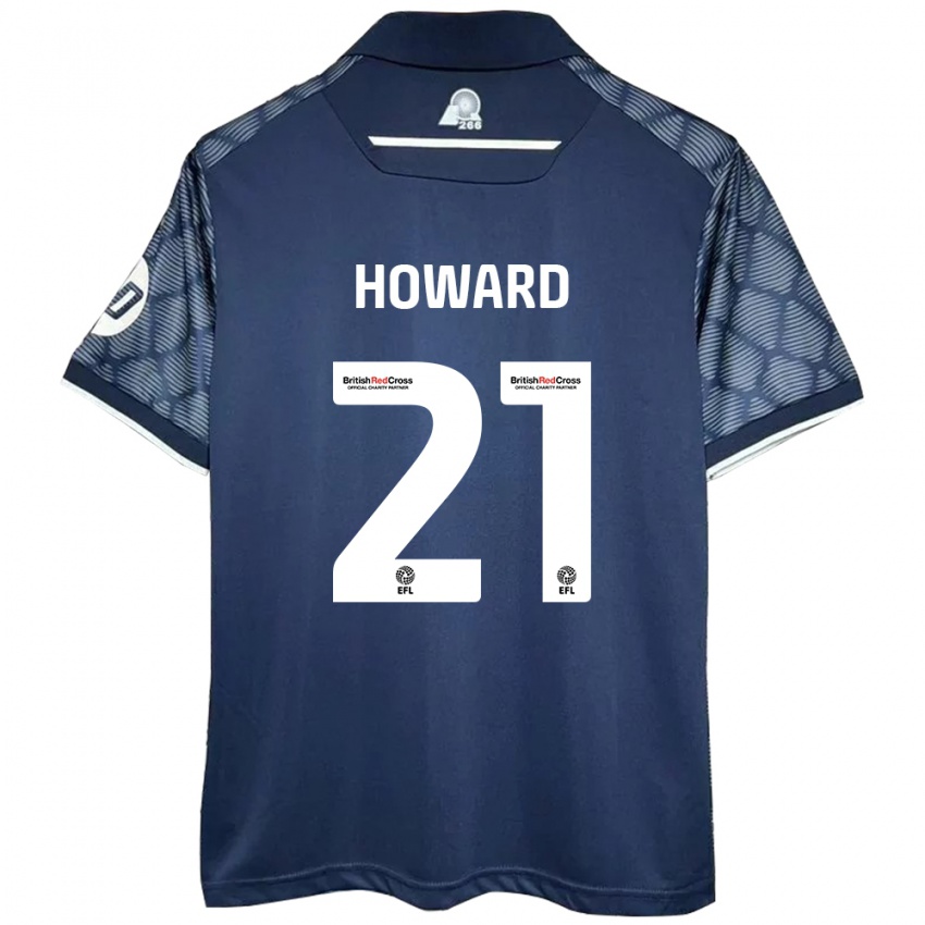 Niño Camiseta Mark Howard #21 Negro 2ª Equipación 2024/25 La Camisa Chile