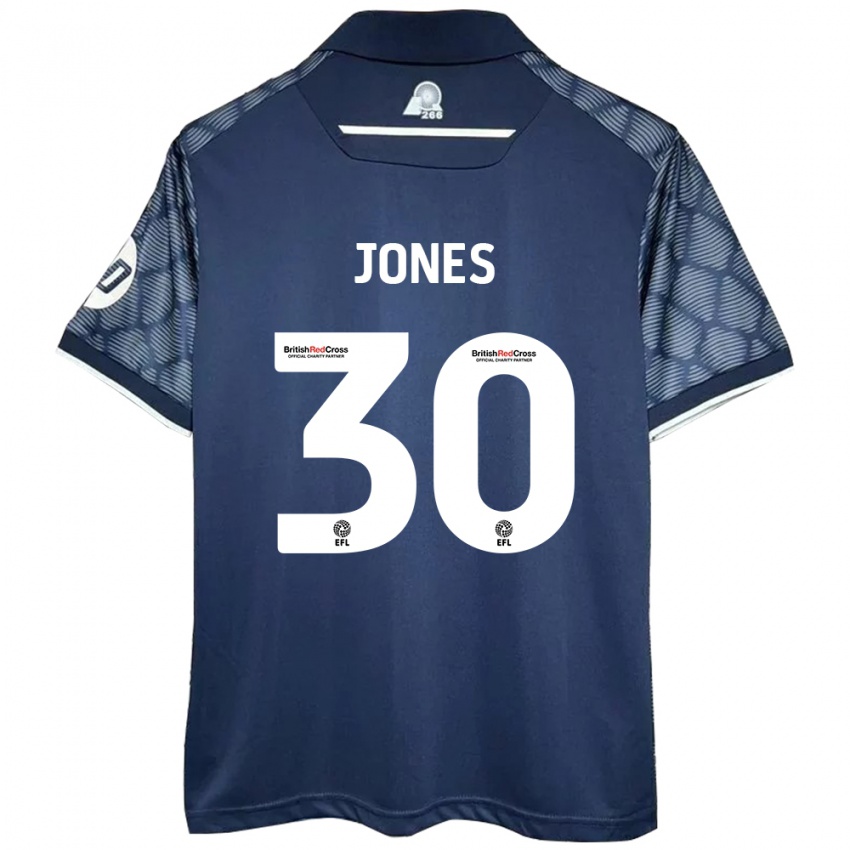 Niño Camiseta James Jones #30 Negro 2ª Equipación 2024/25 La Camisa Chile