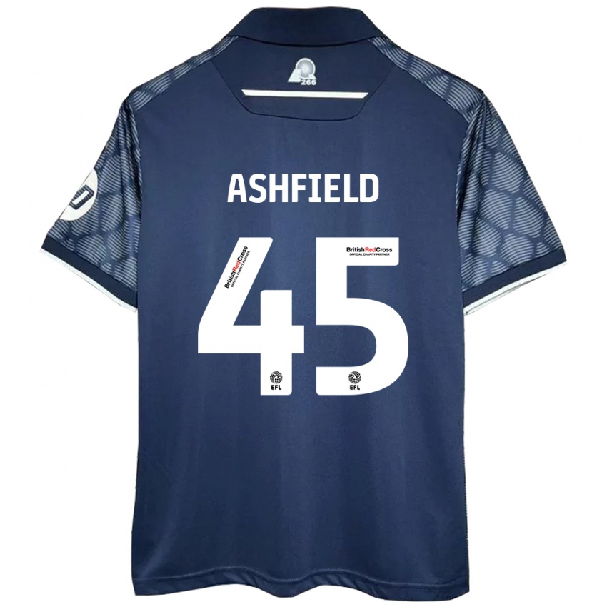 Niño Camiseta Harry Ashfield #45 Negro 2ª Equipación 2024/25 La Camisa Chile