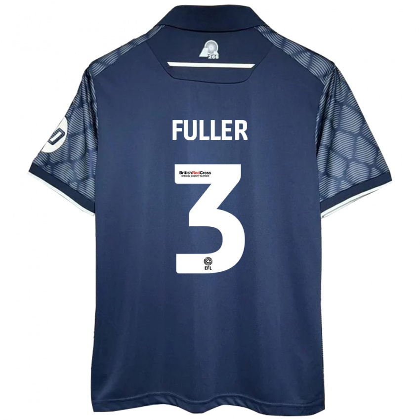 Niño Camiseta Olivia Fuller #3 Negro 2ª Equipación 2024/25 La Camisa Chile