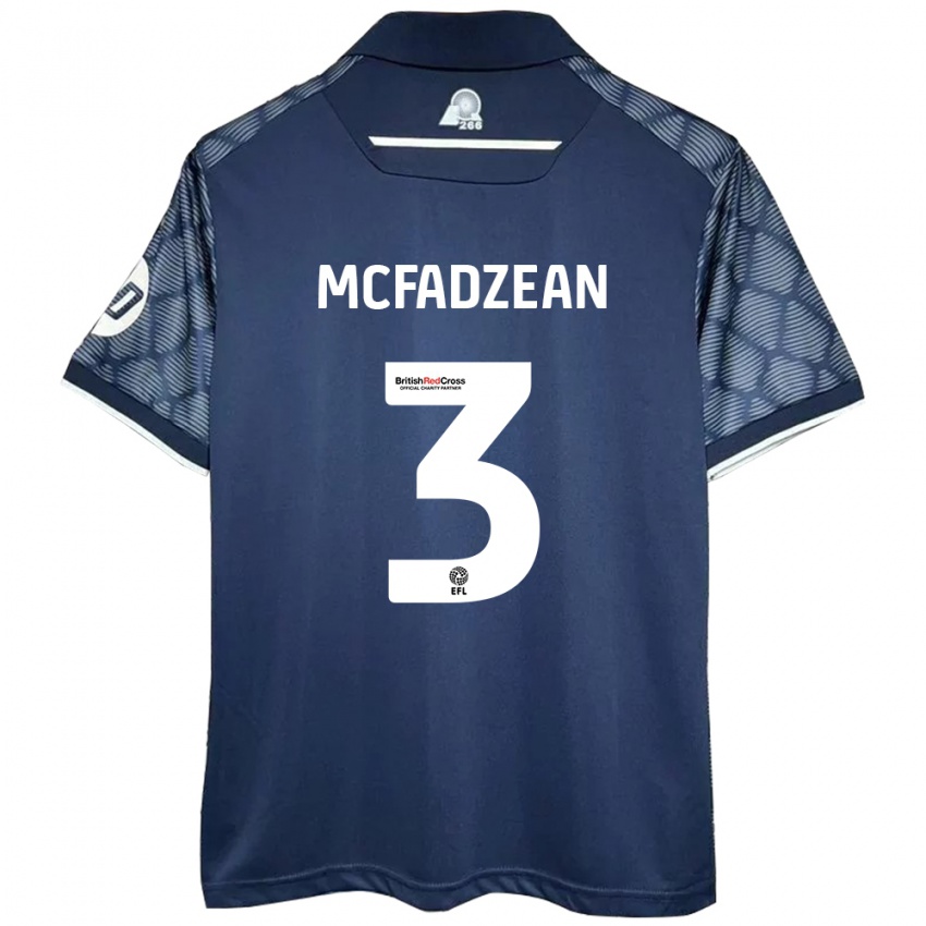 Niño Camiseta Callum Mcfadzean #3 Negro 2ª Equipación 2024/25 La Camisa Chile