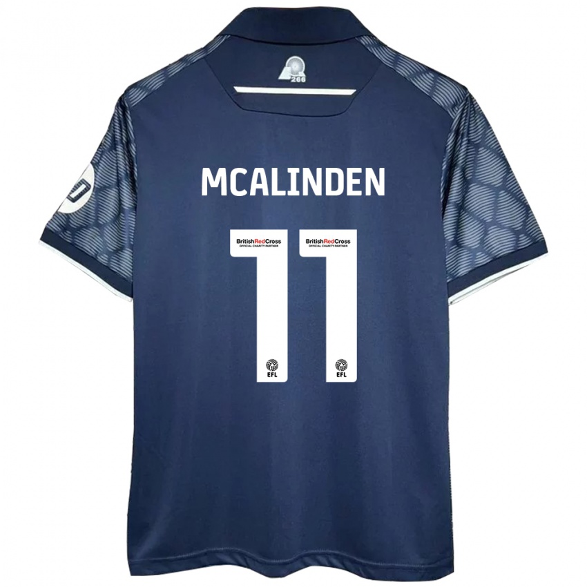 Niño Camiseta Liam Mcalinden #11 Negro 2ª Equipación 2024/25 La Camisa Chile