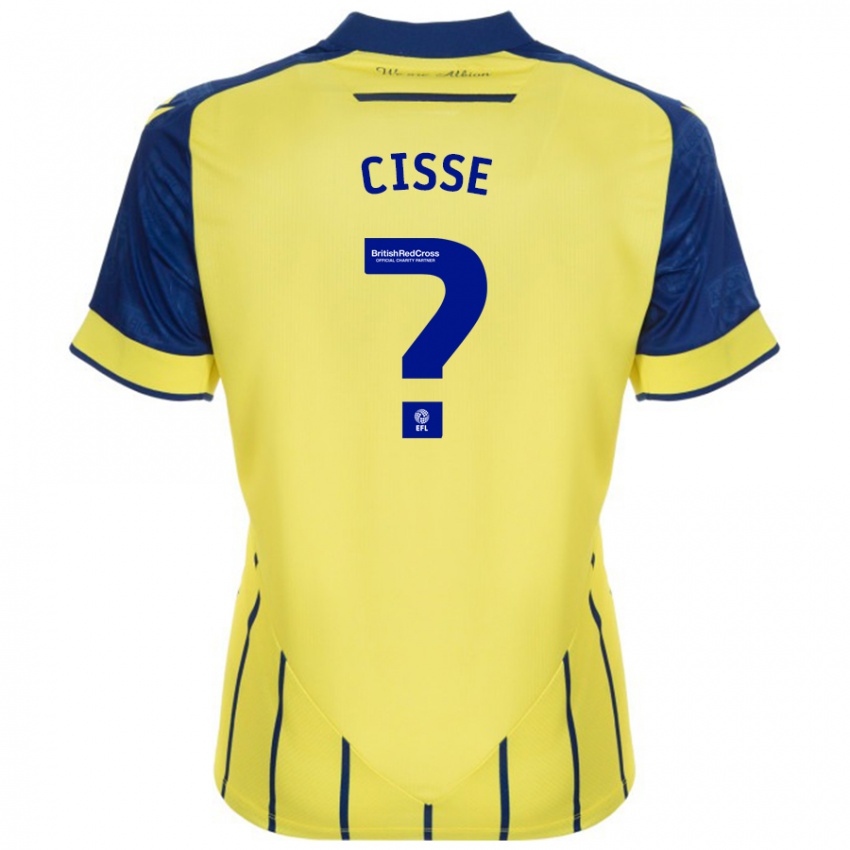 Niño Camiseta Ben Cisse #0 Amarillo Azul 2ª Equipación 2024/25 La Camisa Chile