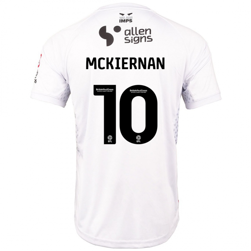 Niño Camiseta Jj Mckiernan #10 Rojo Blanco 2ª Equipación 2024/25 La Camisa Chile