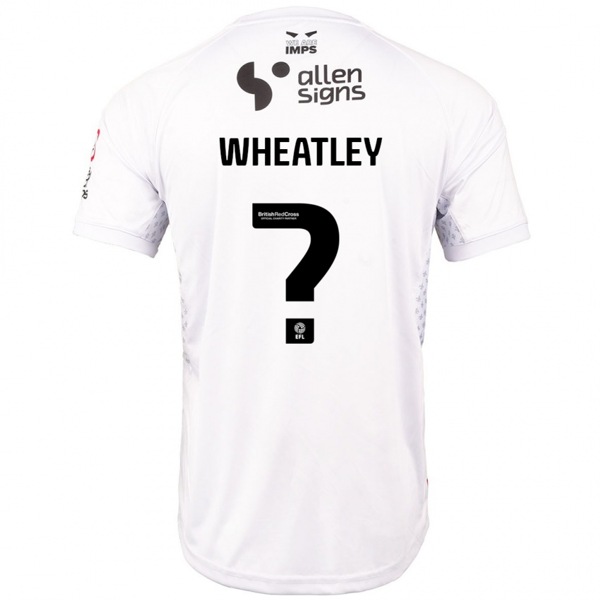 Niño Camiseta Kyrell Wheatley #0 Rojo Blanco 2ª Equipación 2024/25 La Camisa Chile