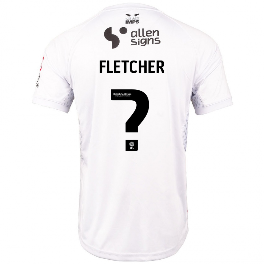 Niño Camiseta Sinead Fletcher #0 Rojo Blanco 2ª Equipación 2024/25 La Camisa Chile