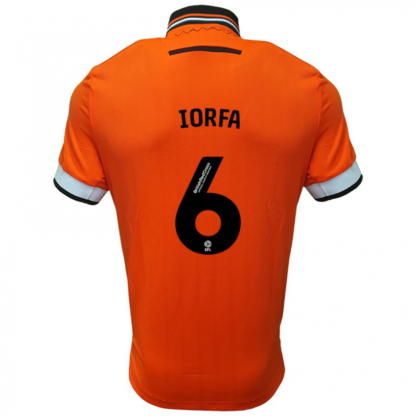 Niño Camiseta Dominic Iorfa #6 Naranja Blanco 2ª Equipación 2024/25 La Camisa Chile