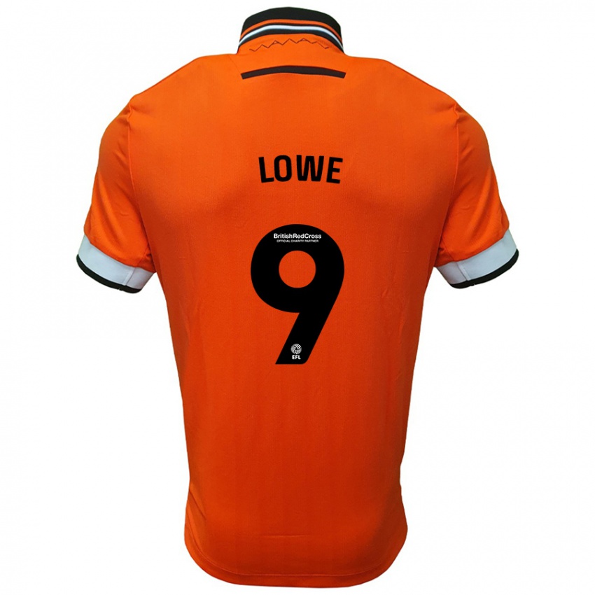 Niño Camiseta Jamal Lowe #9 Naranja Blanco 2ª Equipación 2024/25 La Camisa Chile