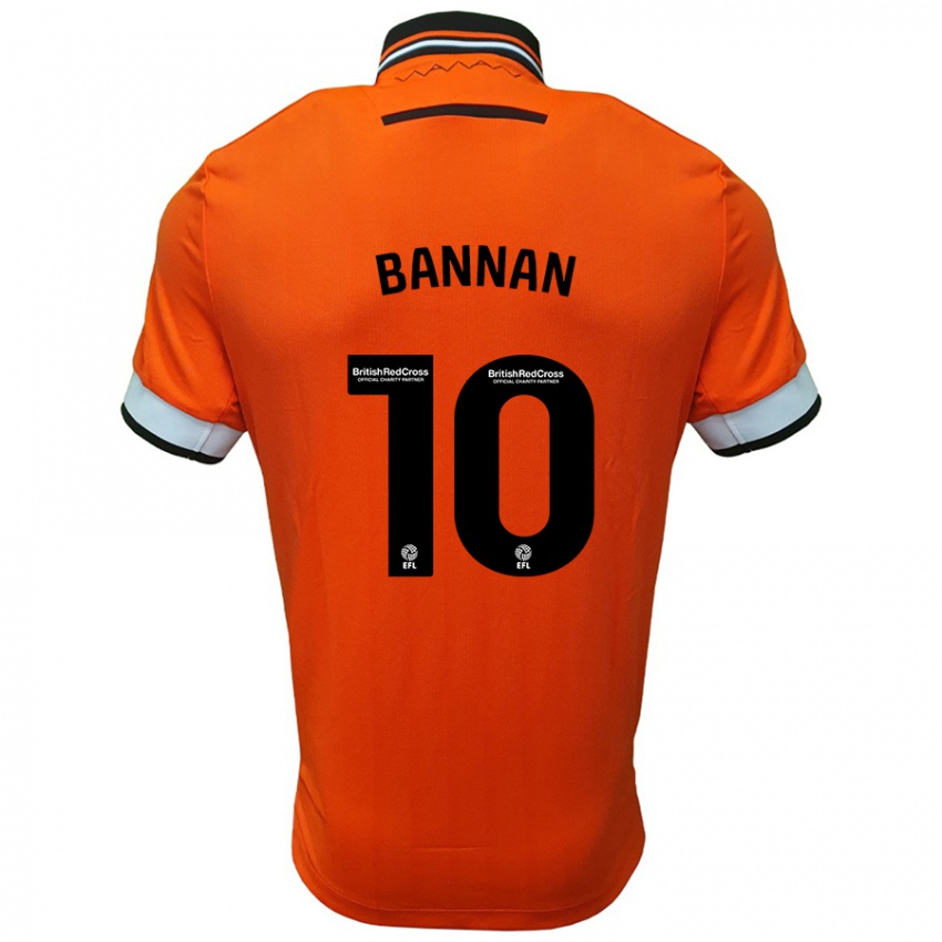 Niño Camiseta Barry Bannan #10 Naranja Blanco 2ª Equipación 2024/25 La Camisa Chile