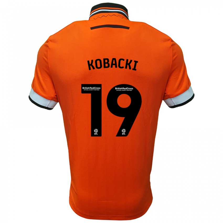 Niño Camiseta Olaf Kobacki #19 Naranja Blanco 2ª Equipación 2024/25 La Camisa Chile