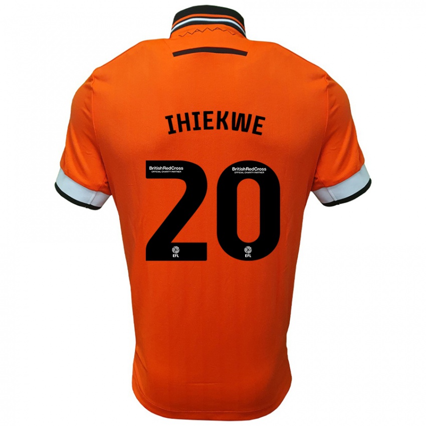 Niño Camiseta Michael Ihiekwe #20 Naranja Blanco 2ª Equipación 2024/25 La Camisa Chile