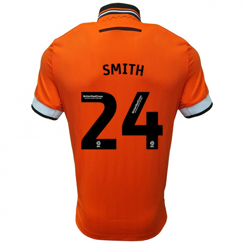 Niño Camiseta Michael Smith #24 Naranja Blanco 2ª Equipación 2024/25 La Camisa Chile