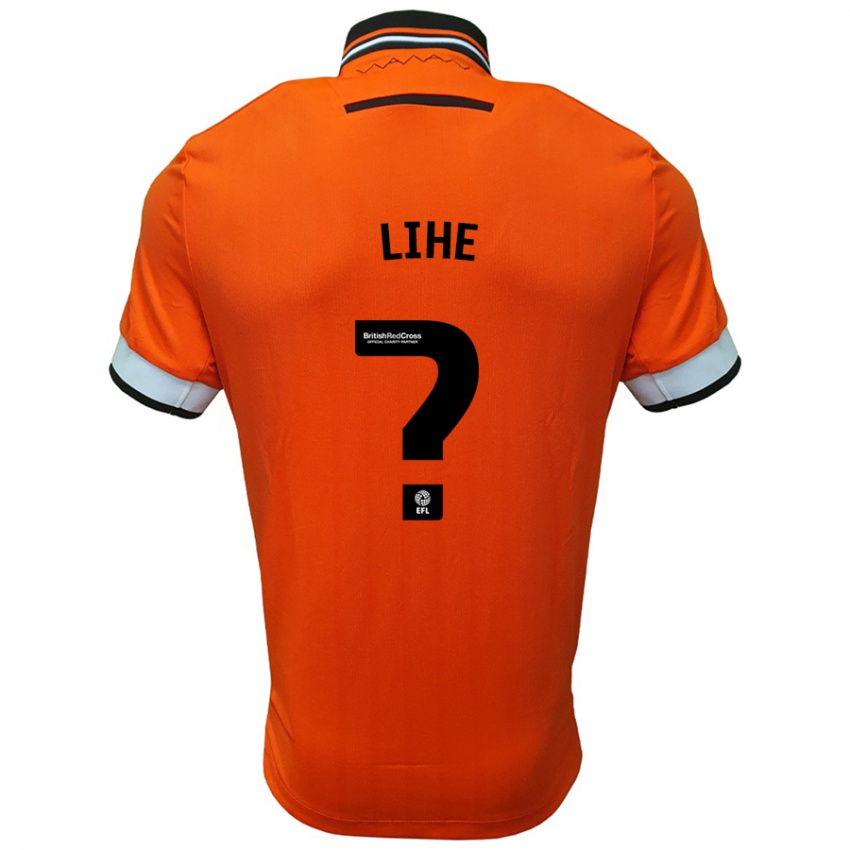 Niño Camiseta Harris Lihe #0 Naranja Blanco 2ª Equipación 2024/25 La Camisa Chile