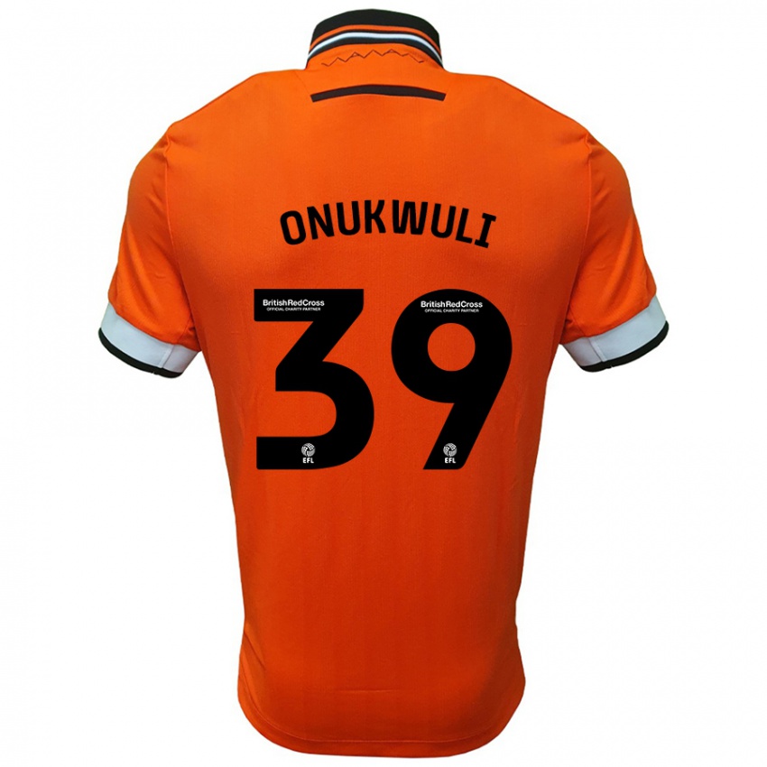 Niño Camiseta Favour Onukwuli #39 Naranja Blanco 2ª Equipación 2024/25 La Camisa Chile