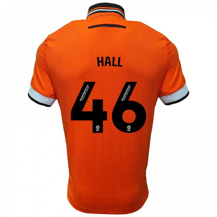 Niño Camiseta Jack Hall #46 Naranja Blanco 2ª Equipación 2024/25 La Camisa Chile