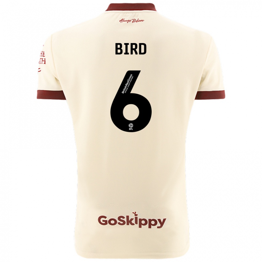 Niño Camiseta Max Bird #6 Crema Blanco 2ª Equipación 2024/25 La Camisa Chile