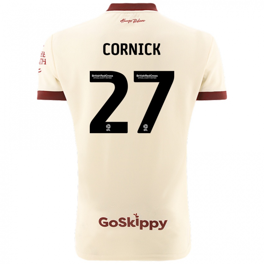 Niño Camiseta Harry Cornick #27 Crema Blanco 2ª Equipación 2024/25 La Camisa Chile