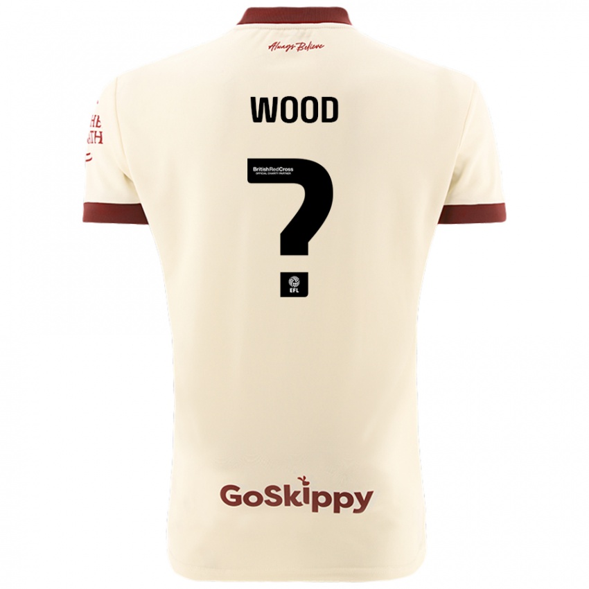 Niño Camiseta Callum Wood #0 Crema Blanco 2ª Equipación 2024/25 La Camisa Chile