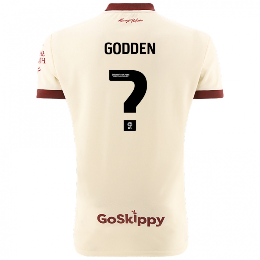 Niño Camiseta Freddie Godden #0 Crema Blanco 2ª Equipación 2024/25 La Camisa Chile