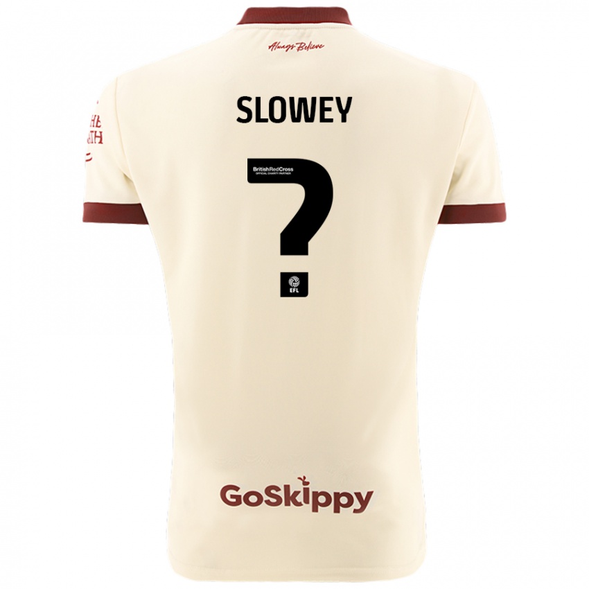 Niño Camiseta Josh Campbell-Slowey #0 Crema Blanco 2ª Equipación 2024/25 La Camisa Chile