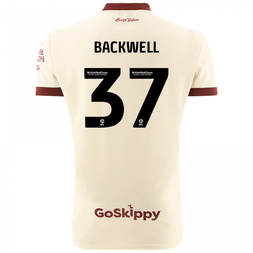 Niño Camiseta Tommy Backwell #37 Crema Blanco 2ª Equipación 2024/25 La Camisa Chile