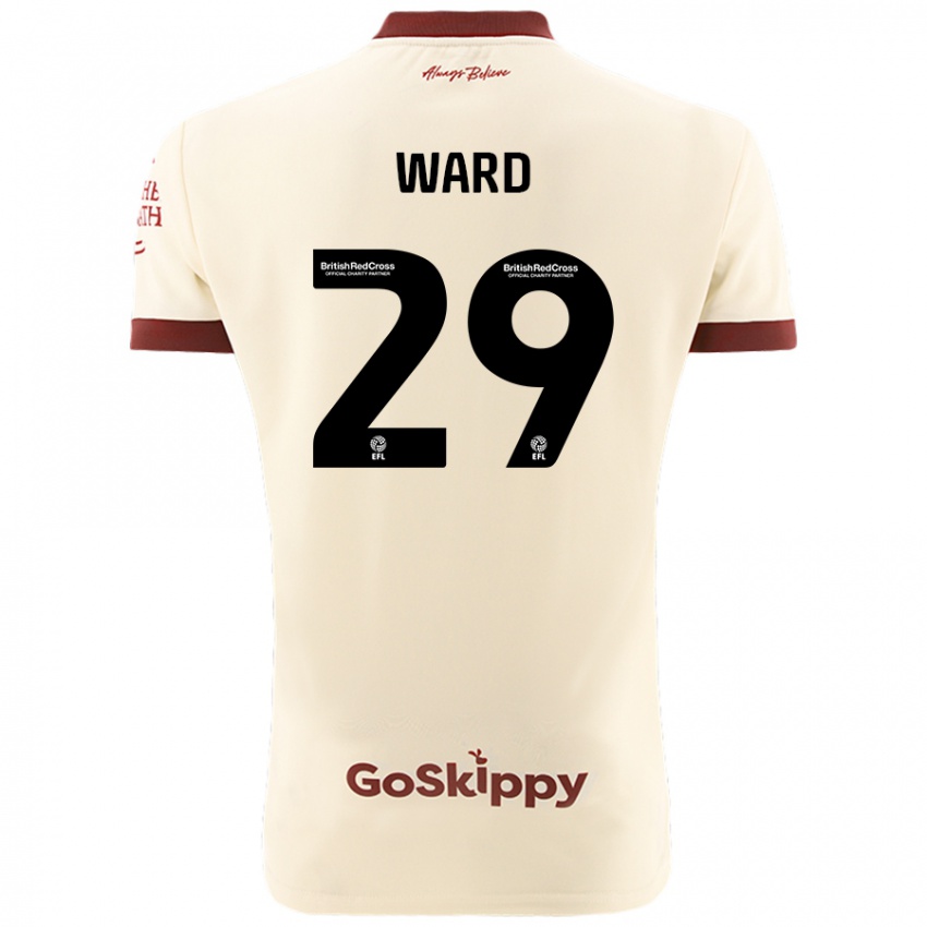 Niño Camiseta Mari Ward #29 Crema Blanco 2ª Equipación 2024/25 La Camisa Chile