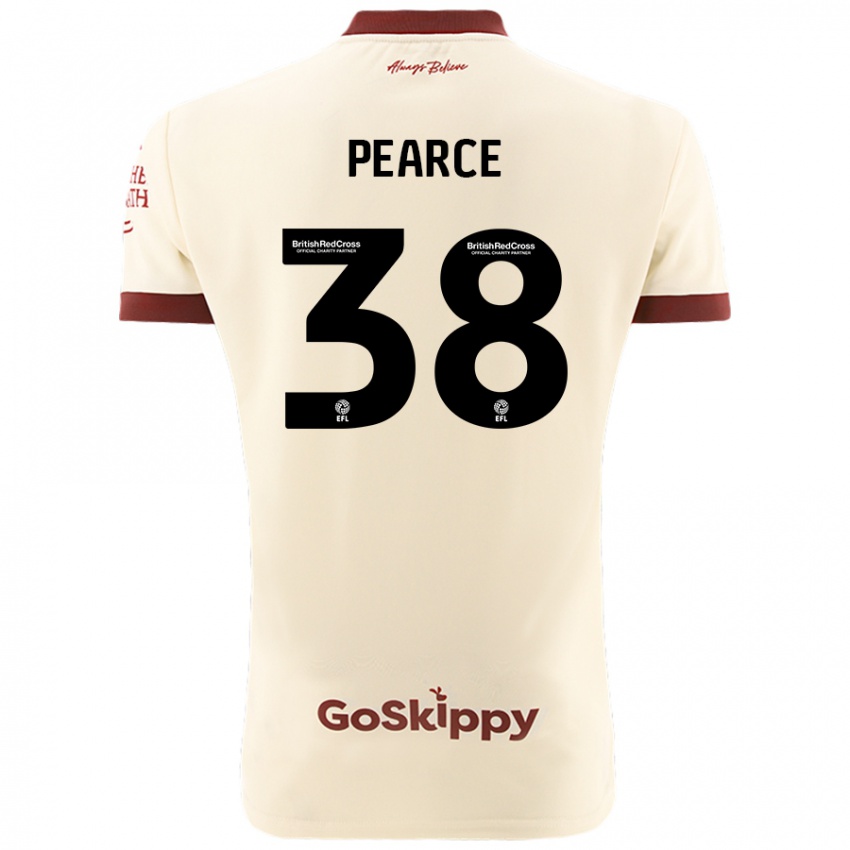 Niño Camiseta Manon Pearce #38 Crema Blanco 2ª Equipación 2024/25 La Camisa Chile