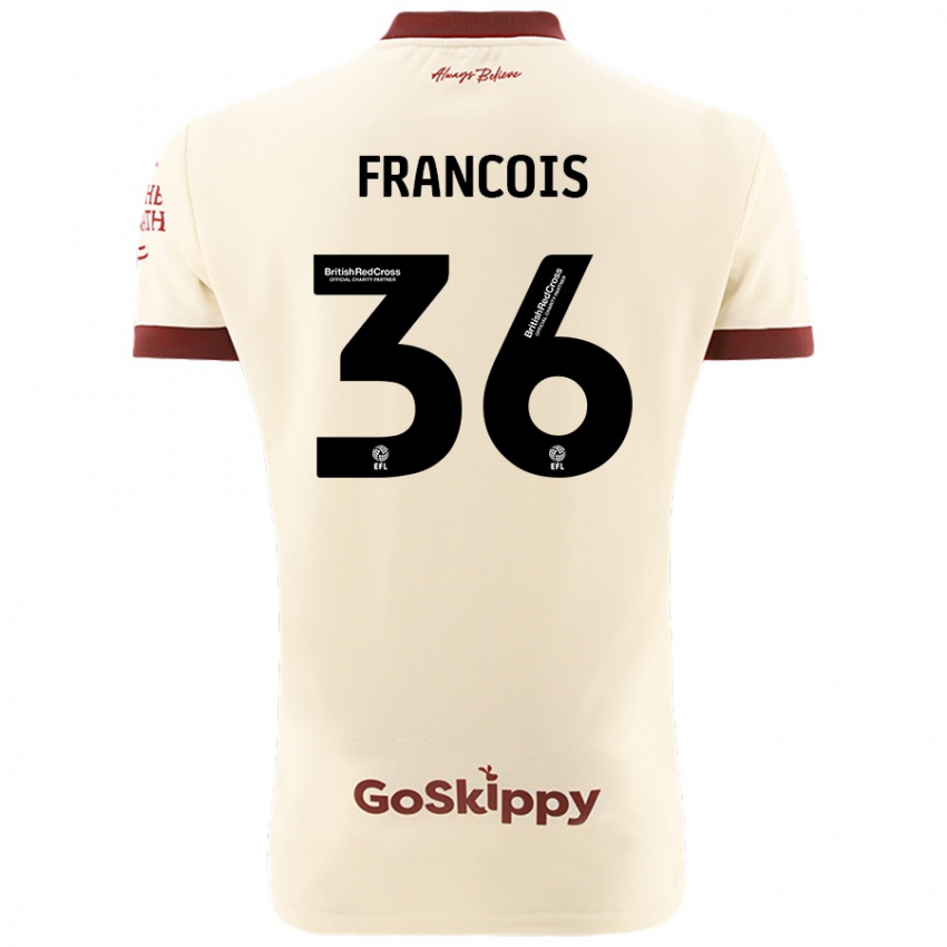 Niño Camiseta Marlee Francois #36 Crema Blanco 2ª Equipación 2024/25 La Camisa Chile