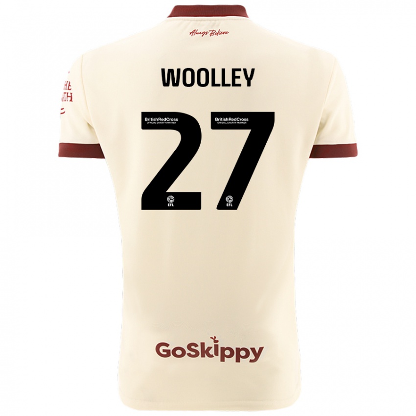 Niño Camiseta Jesse Woolley #27 Crema Blanco 2ª Equipación 2024/25 La Camisa Chile