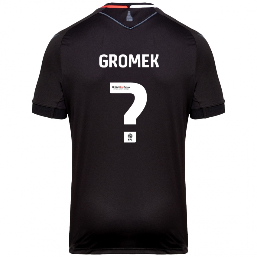 Niño Camiseta Wiktor Gromek #0 Negro 2ª Equipación 2024/25 La Camisa Chile