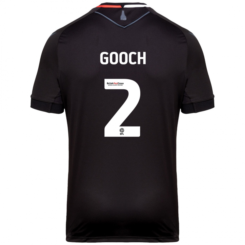 Niño Camiseta Lynden Gooch #2 Negro 2ª Equipación 2024/25 La Camisa Chile