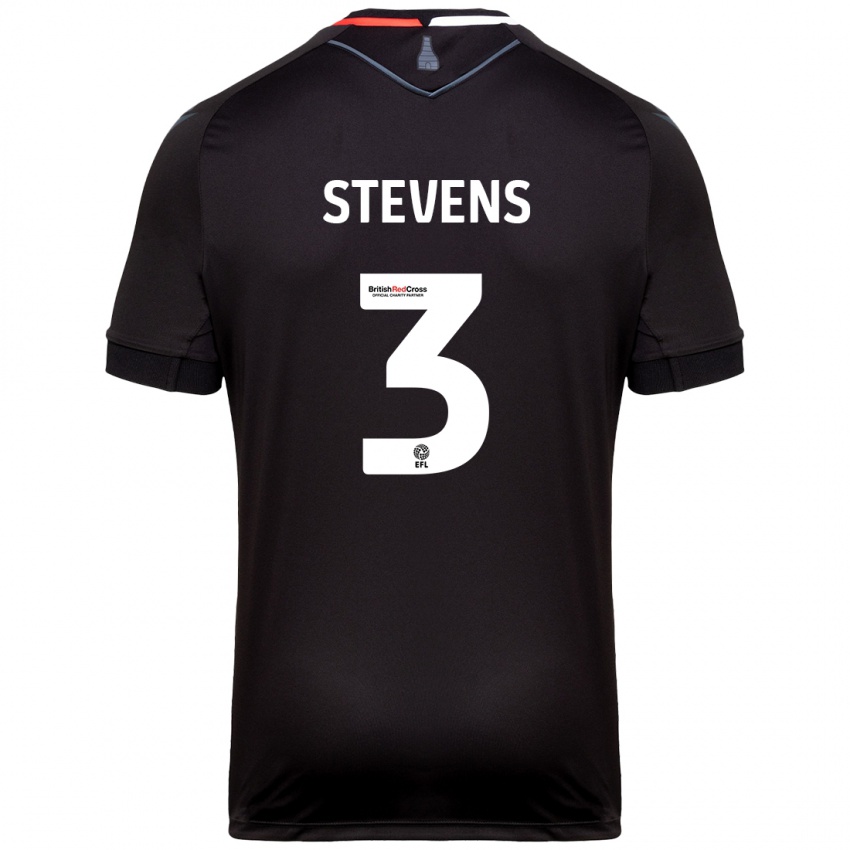 Niño Camiseta Enda Stevens #3 Negro 2ª Equipación 2024/25 La Camisa Chile