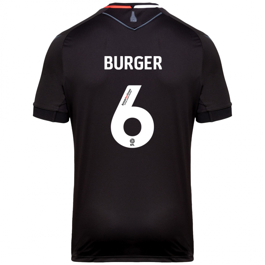 Niño Camiseta Wouter Burger #6 Negro 2ª Equipación 2024/25 La Camisa Chile