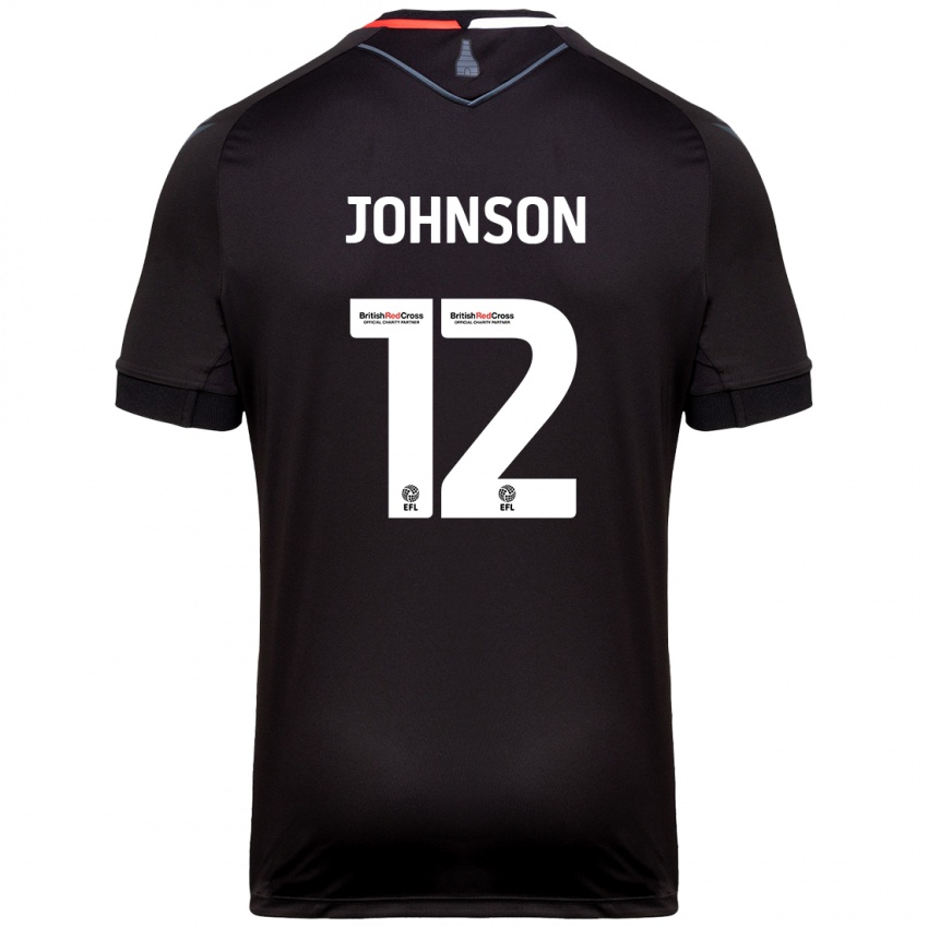 Niño Camiseta Daniel Johnson #12 Negro 2ª Equipación 2024/25 La Camisa Chile