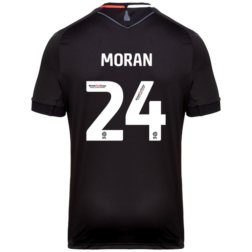 Niño Camiseta Andrew Moran #24 Negro 2ª Equipación 2024/25 La Camisa Chile