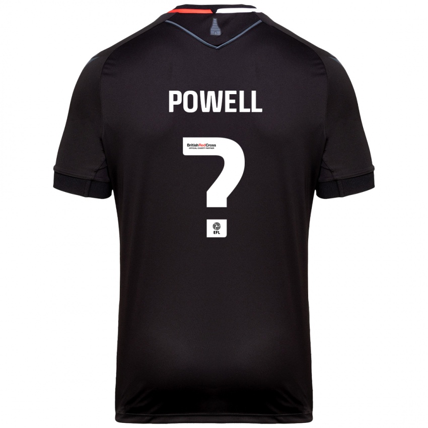 Niño Camiseta Owen Powell #0 Negro 2ª Equipación 2024/25 La Camisa Chile