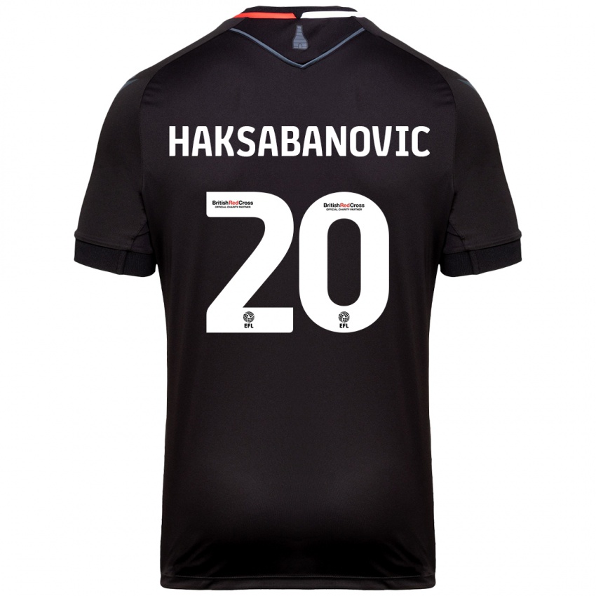 Niño Camiseta Sead Hakšabanović #20 Negro 2ª Equipación 2024/25 La Camisa Chile